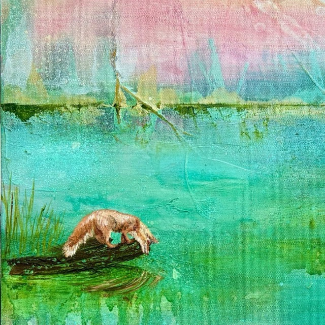 At water’s edge
