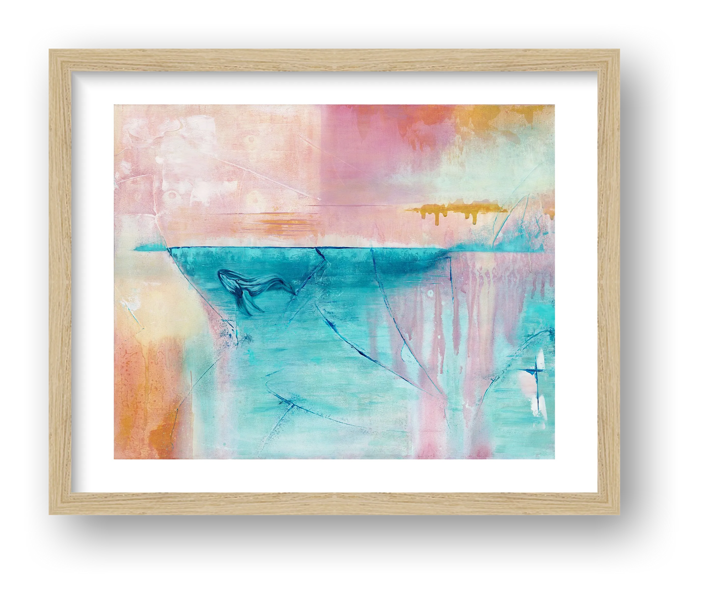 Beneath the surface - fine art print — framed