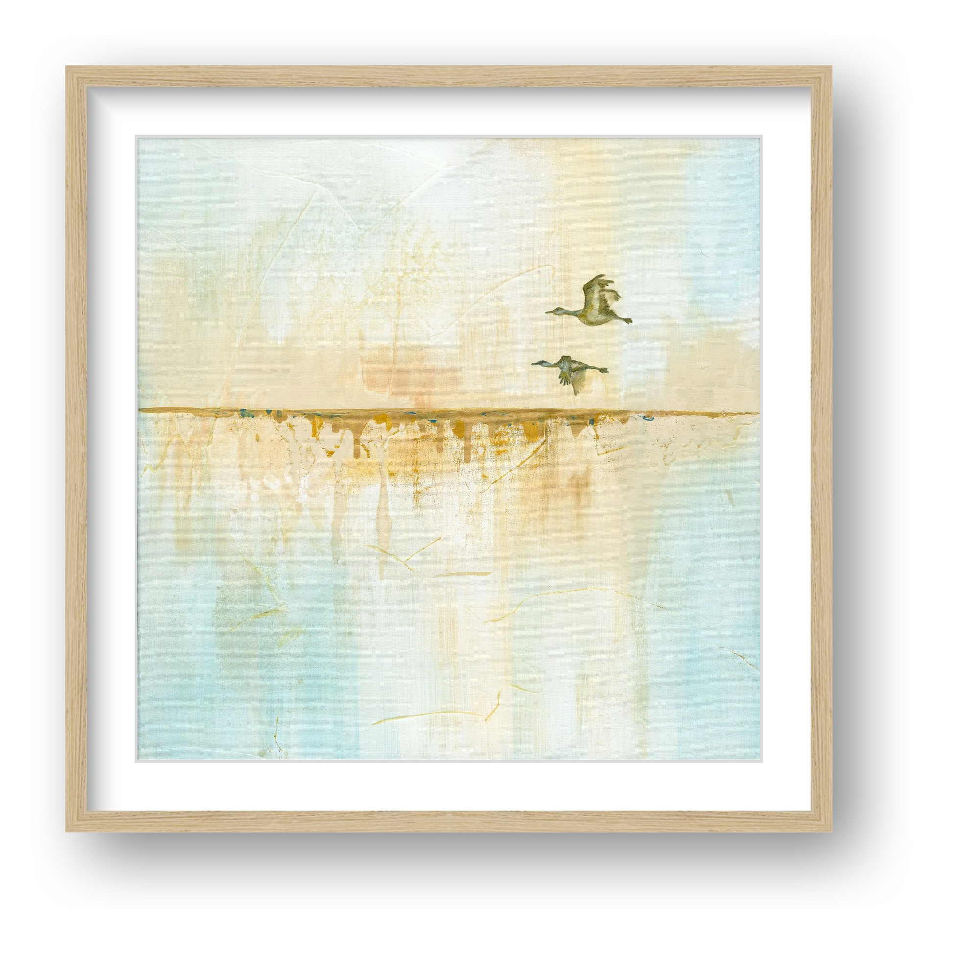 Between horizons - art print — framed