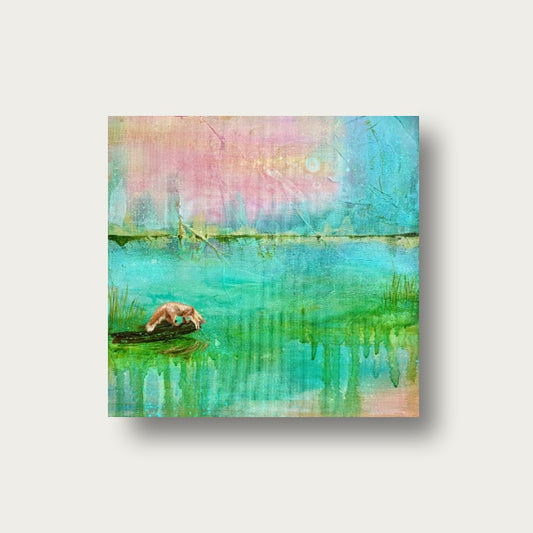 At water’s edge