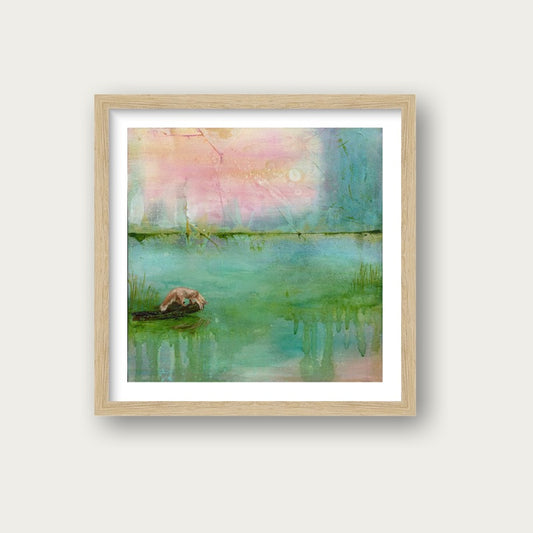 At water’s edge