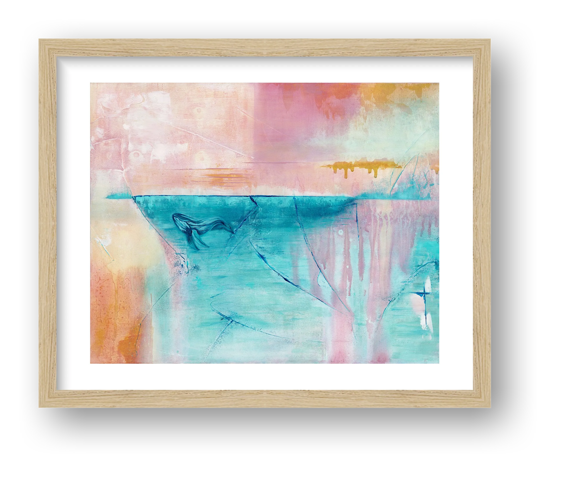 Beneath the surface - fine art print — framed